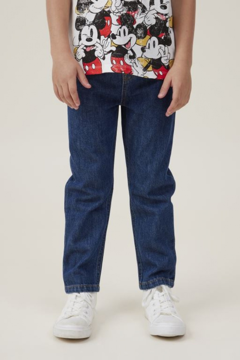 Cotton On Regular Fit Boys\' Jeans Dark Blue | O2A4PunYvEz