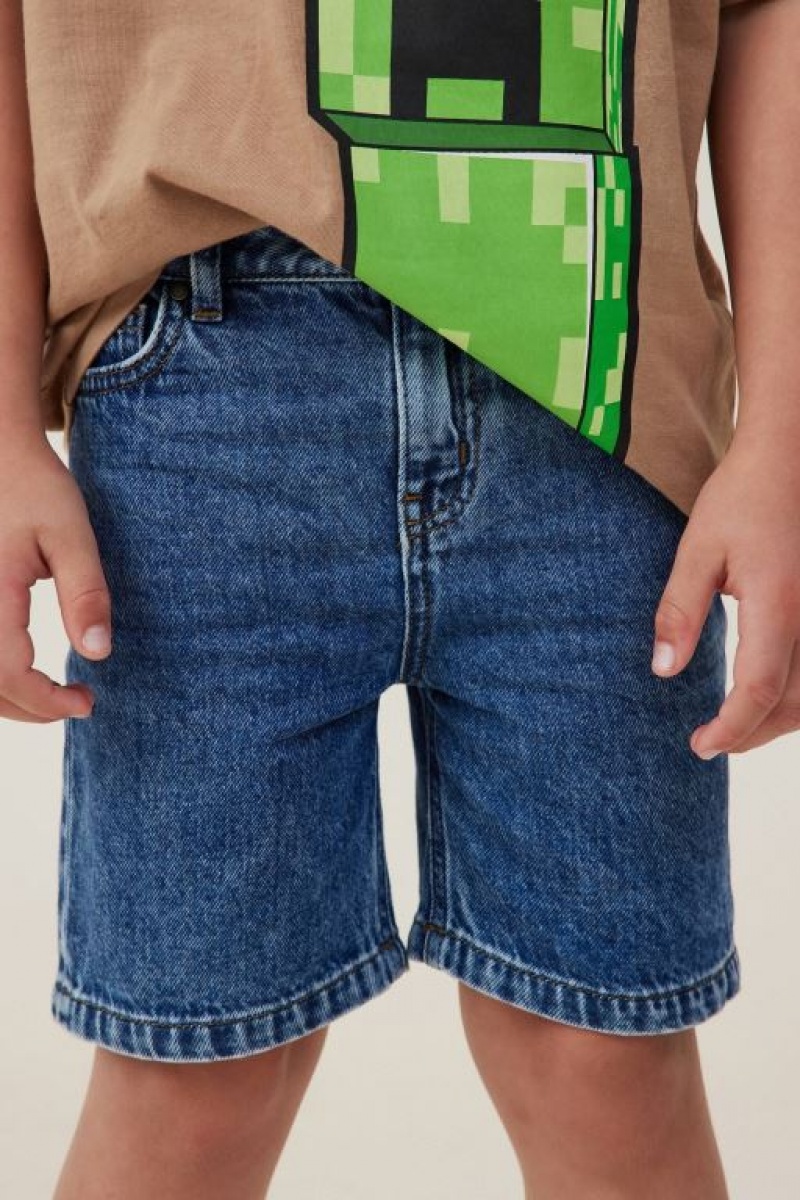 Cotton On Regular Fit Boys' Shorts Blue | k2cI0WHYrLF