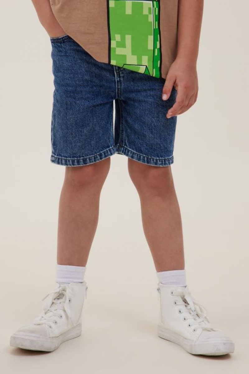 Cotton On Regular Fit Boys\' Shorts Blue | k2cI0WHYrLF