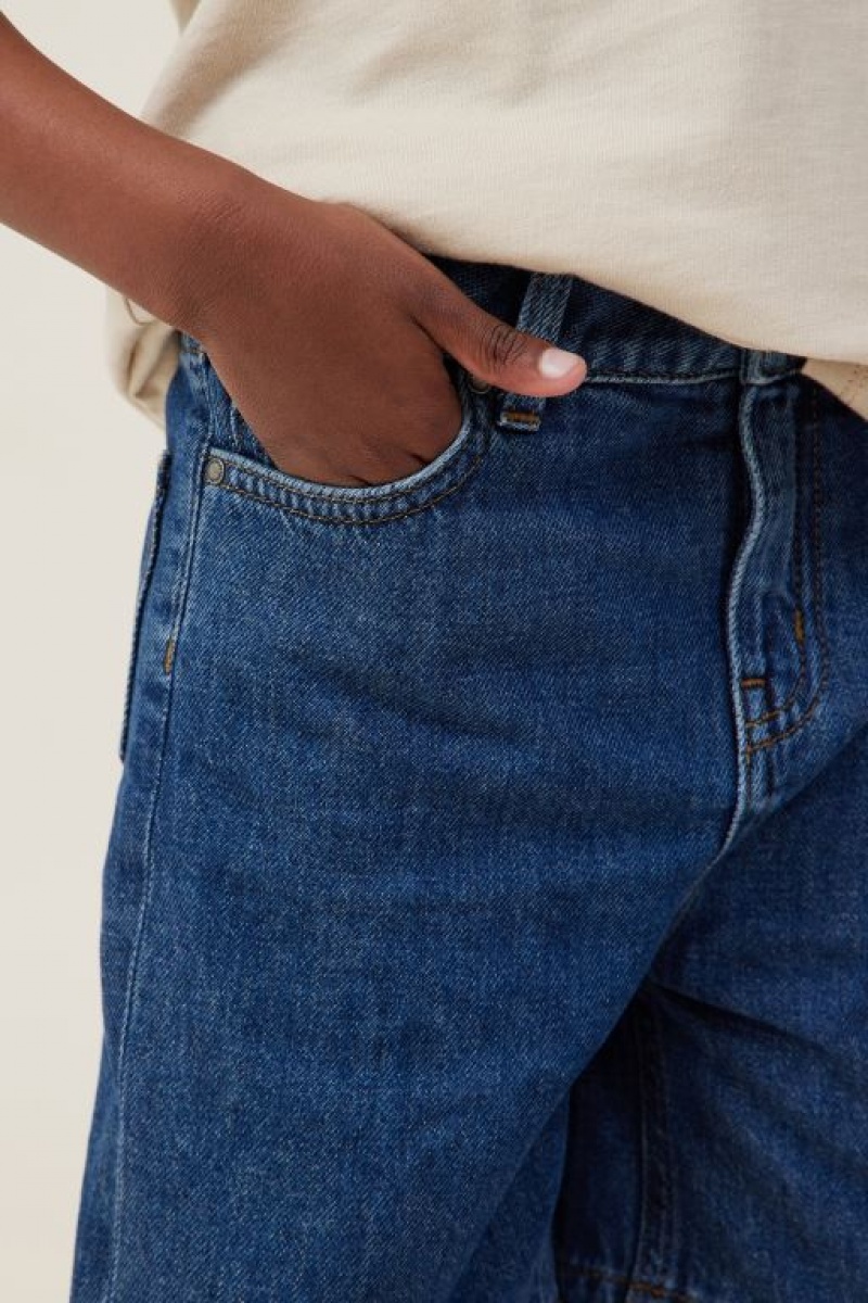Cotton On Regular Fit Boys' Shorts Dark Blue | HLnCf708ps7