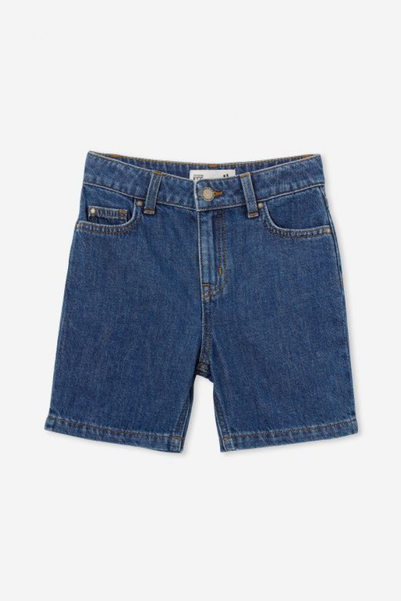 Cotton On Regular Fit Boys' Shorts Dark Blue | HLnCf708ps7