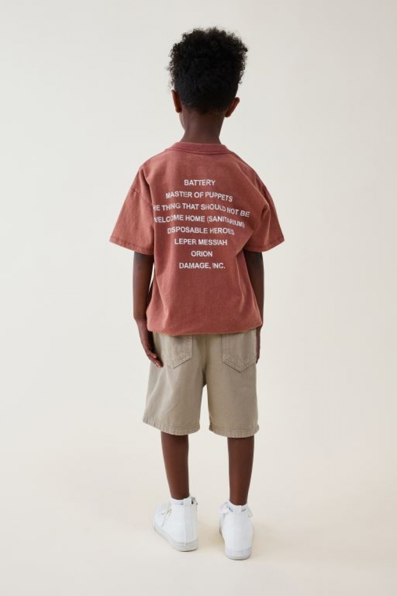 Cotton On Regular Fit Boys' Shorts Grey | 0iG5pdfxFOn