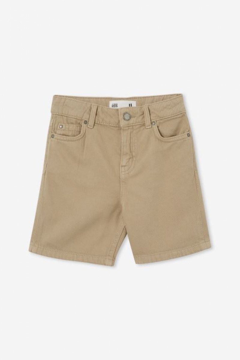 Cotton On Regular Fit Boys' Shorts Grey | 0iG5pdfxFOn
