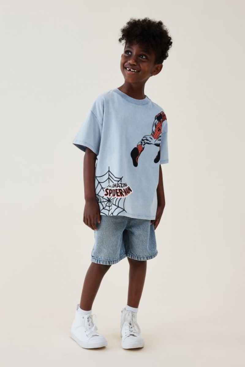 Cotton On Regular Fit Boys' Shorts Light Blue | 43Zlp88rAfU