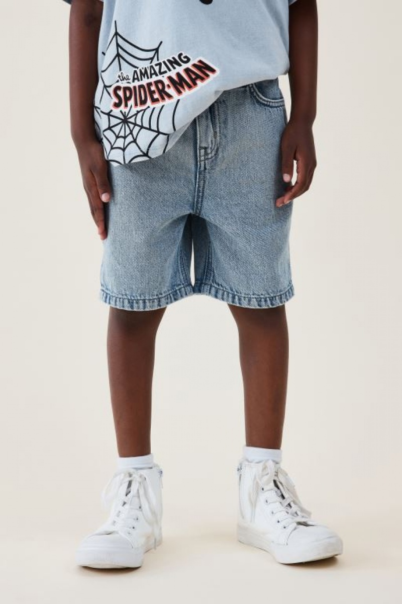 Cotton On Regular Fit Boys\' Shorts Light Blue | 43Zlp88rAfU