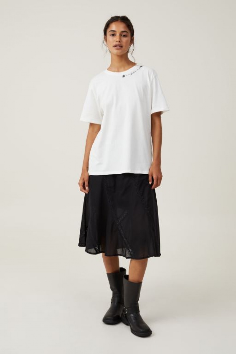 Cotton On Regular Fit Graphic Women's Graphic T-Shirts White | g96A43vGem3