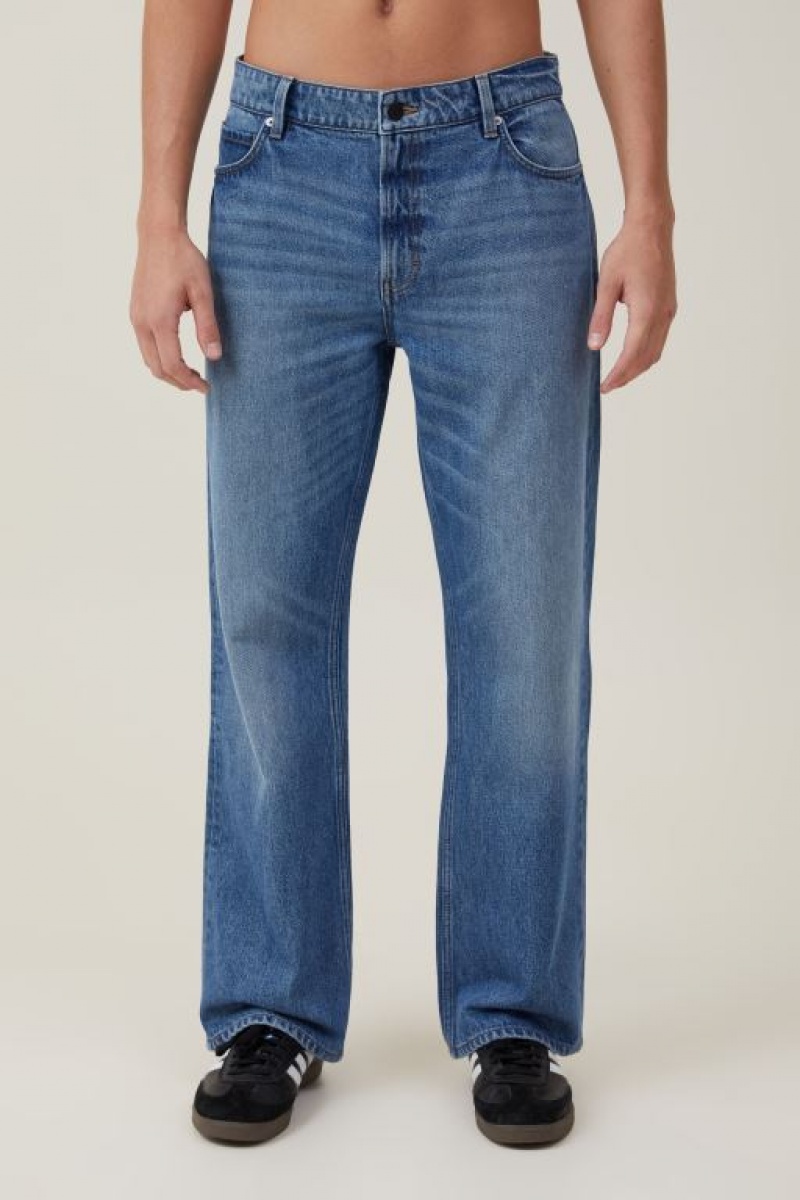 Cotton On Relaxed Boot Cut Men's Jeans Blue | OqMiAsK5B8s