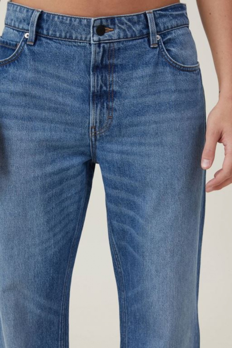 Cotton On Relaxed Boot Cut Men's Jeans Blue | OqMiAsK5B8s