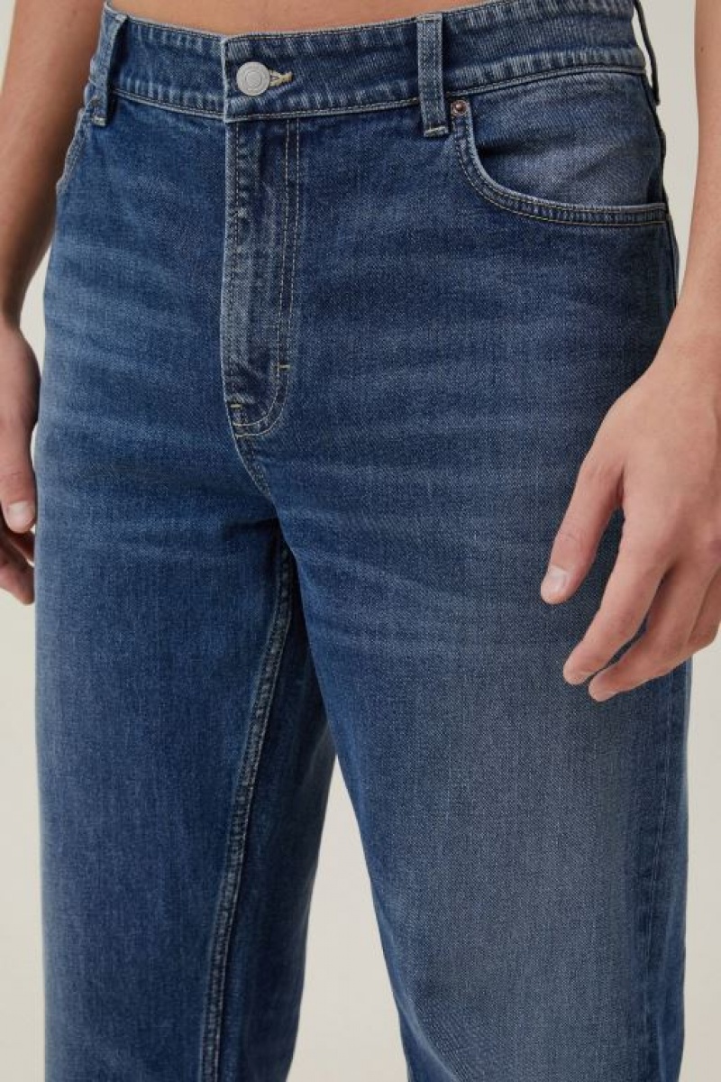 Cotton On Relaxed Boot Cut Men's Jeans Blue | RBuVVwccJev