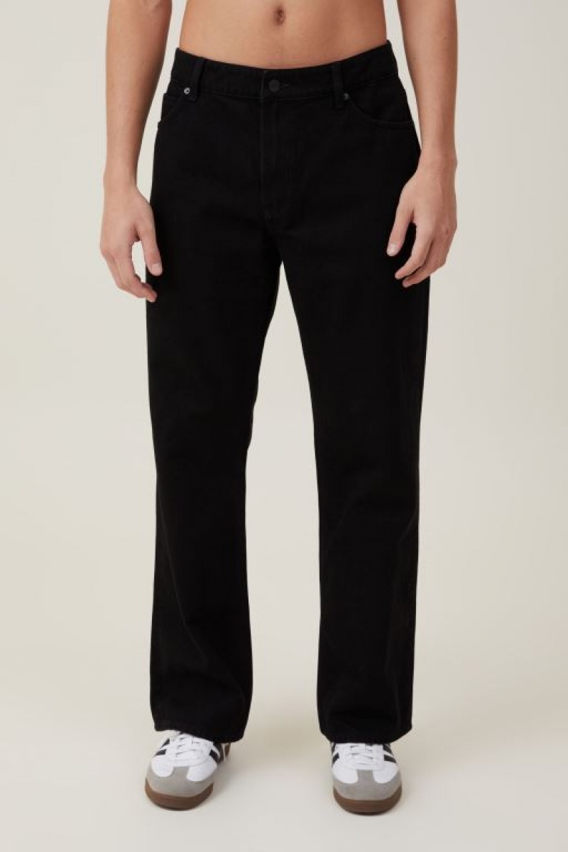 Cotton On Relaxed Boot Cut Men's Jeans Black | 1KbGgtYn9OG