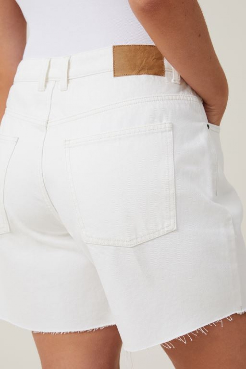 Cotton On Relaxed Denim Women's Shorts Grey Brown | M9FeQrlg91M