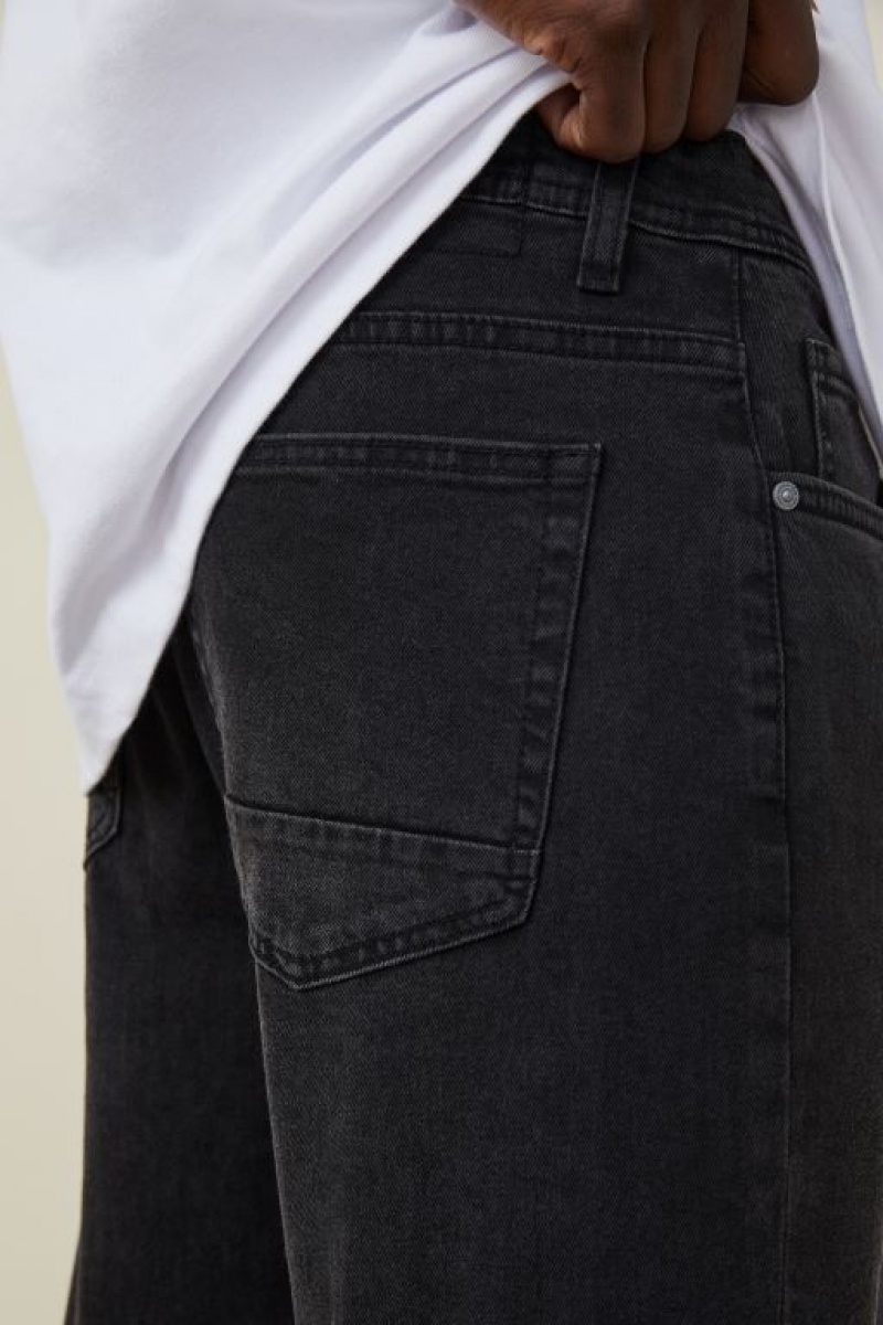 Cotton On Relaxed Tapered Men's Jeans Black | maNT8Uy75NA