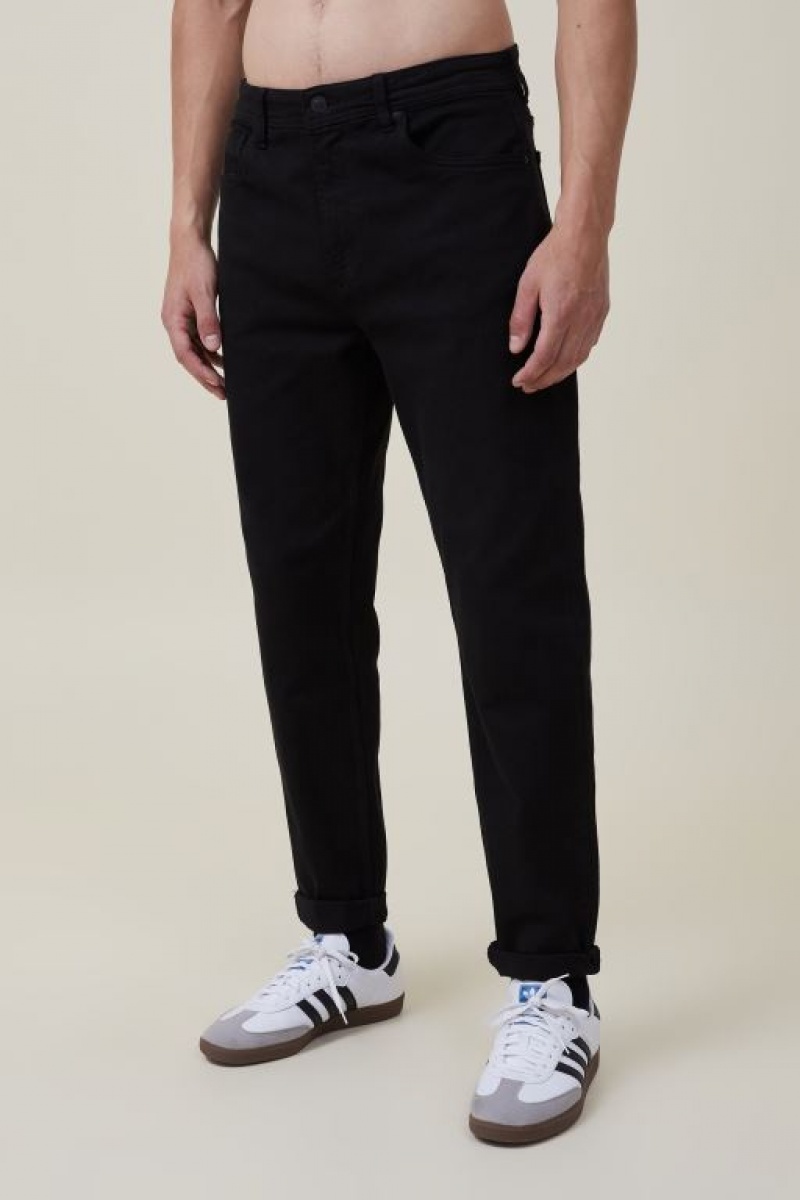 Cotton On Relaxed Tapered Men's Jeans Black | IyCsIv8jvzb