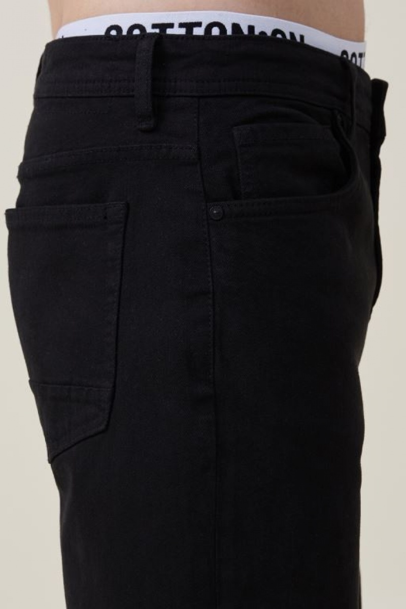 Cotton On Relaxed Tapered Men's Jeans Black | IyCsIv8jvzb