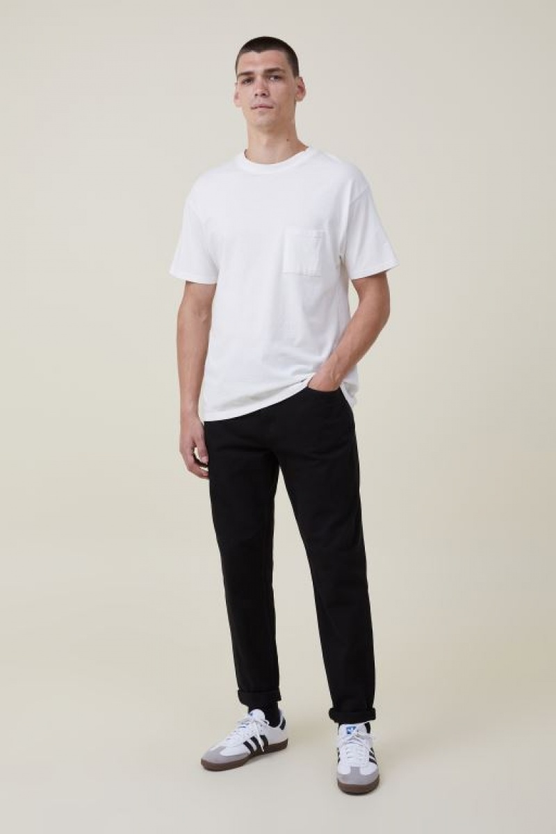 Cotton On Relaxed Tapered Men's Jeans Black | IyCsIv8jvzb