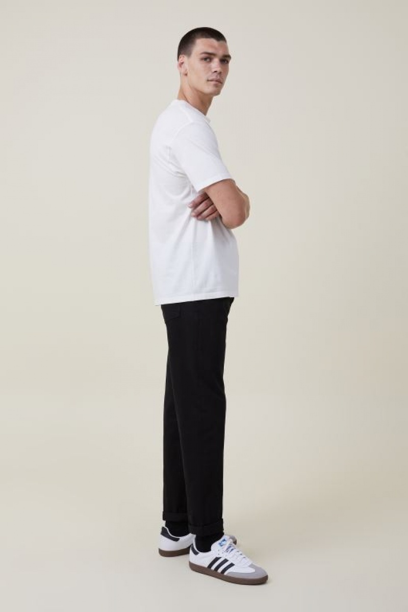 Cotton On Relaxed Tapered Men\'s Jeans Black | IyCsIv8jvzb