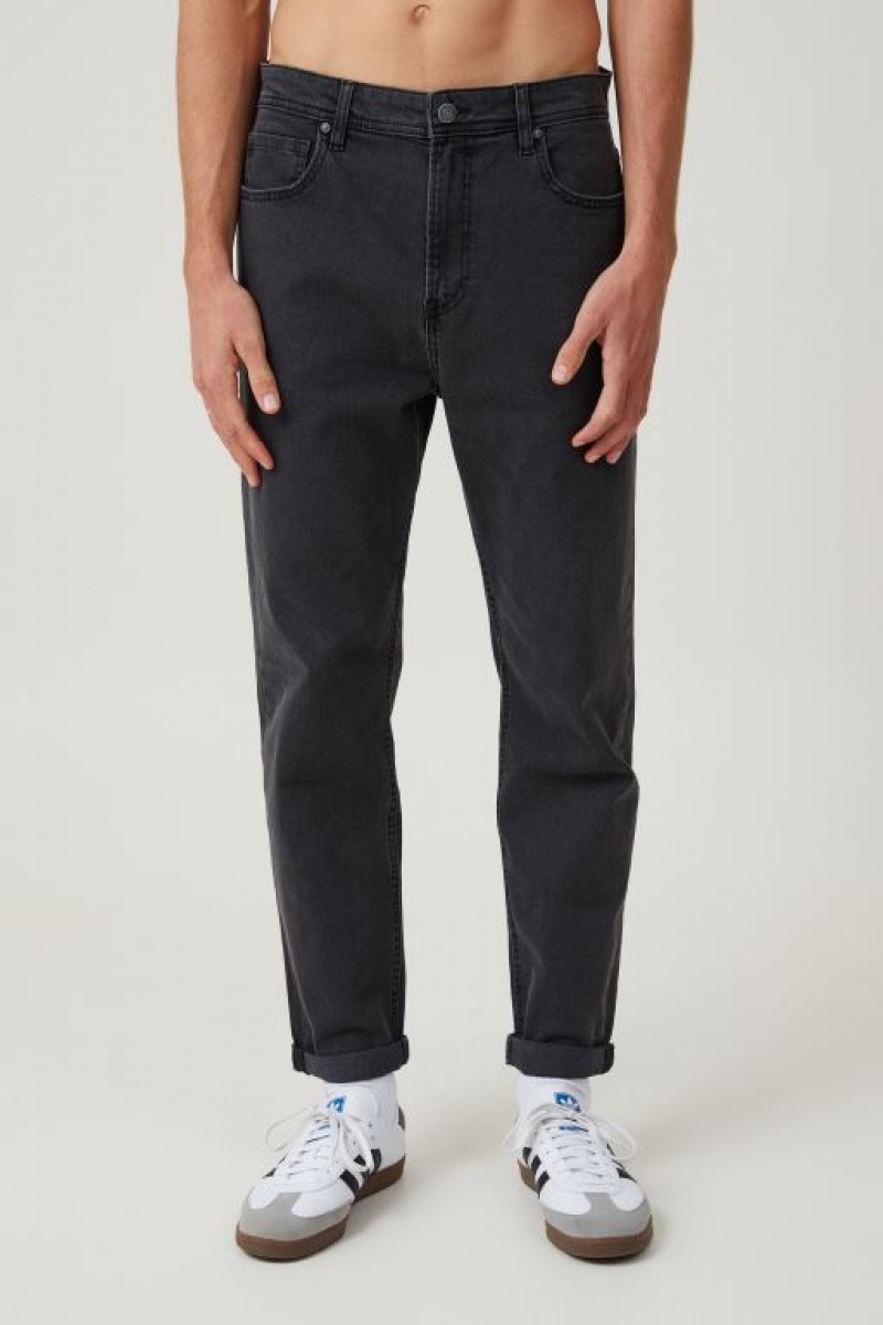 Cotton On Relaxed Tapered Men's Jeans Black | ZKXmNq3v8l2