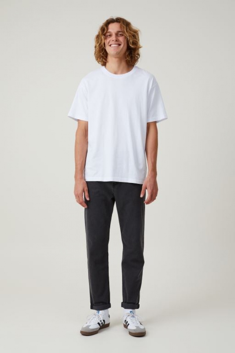 Cotton On Relaxed Tapered Men\'s Jeans Black | ZKXmNq3v8l2