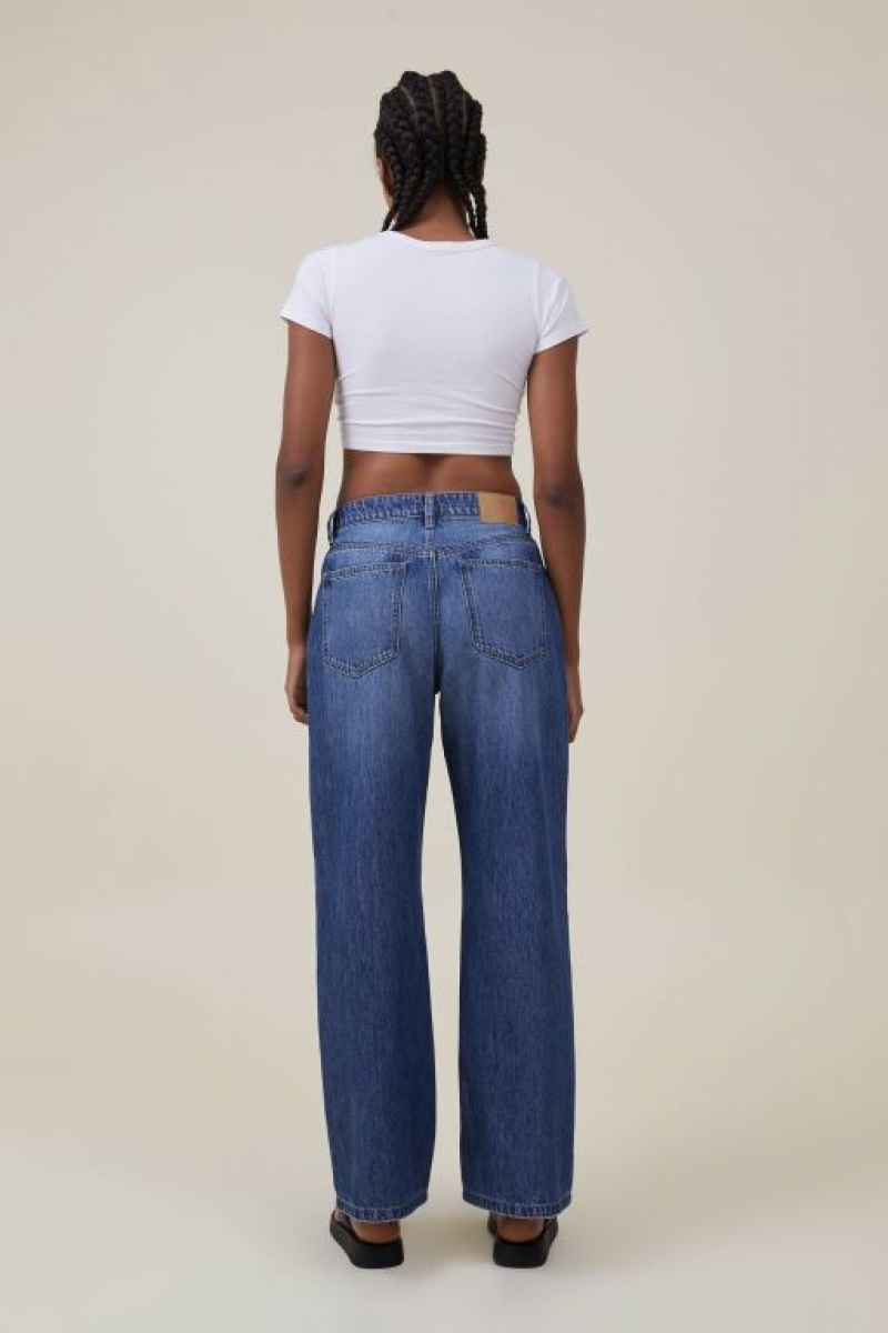 Cotton On Relaxed Wide Leg Women's Jeans Blue | cFcYtaK4hTn