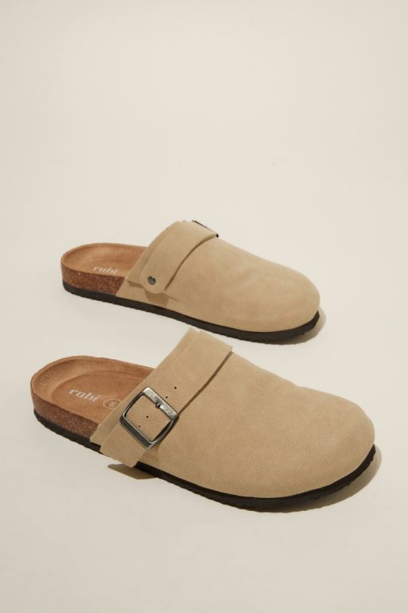 Cotton On Rex Buckle Mule Women's Sandals Brown | WiEuaKsqKdL