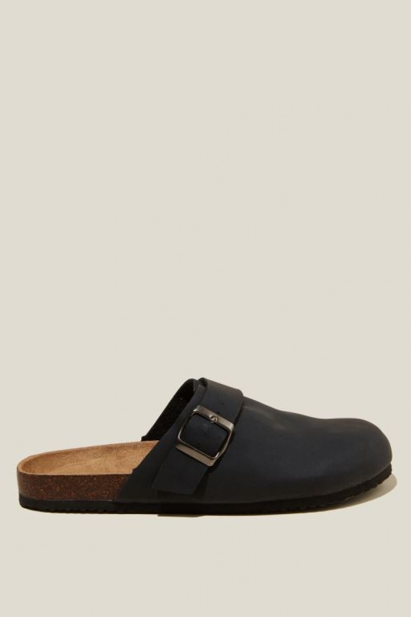 Cotton On Rex Buckle Mule Women\'s Sandals Black | FMxGtTlyloE