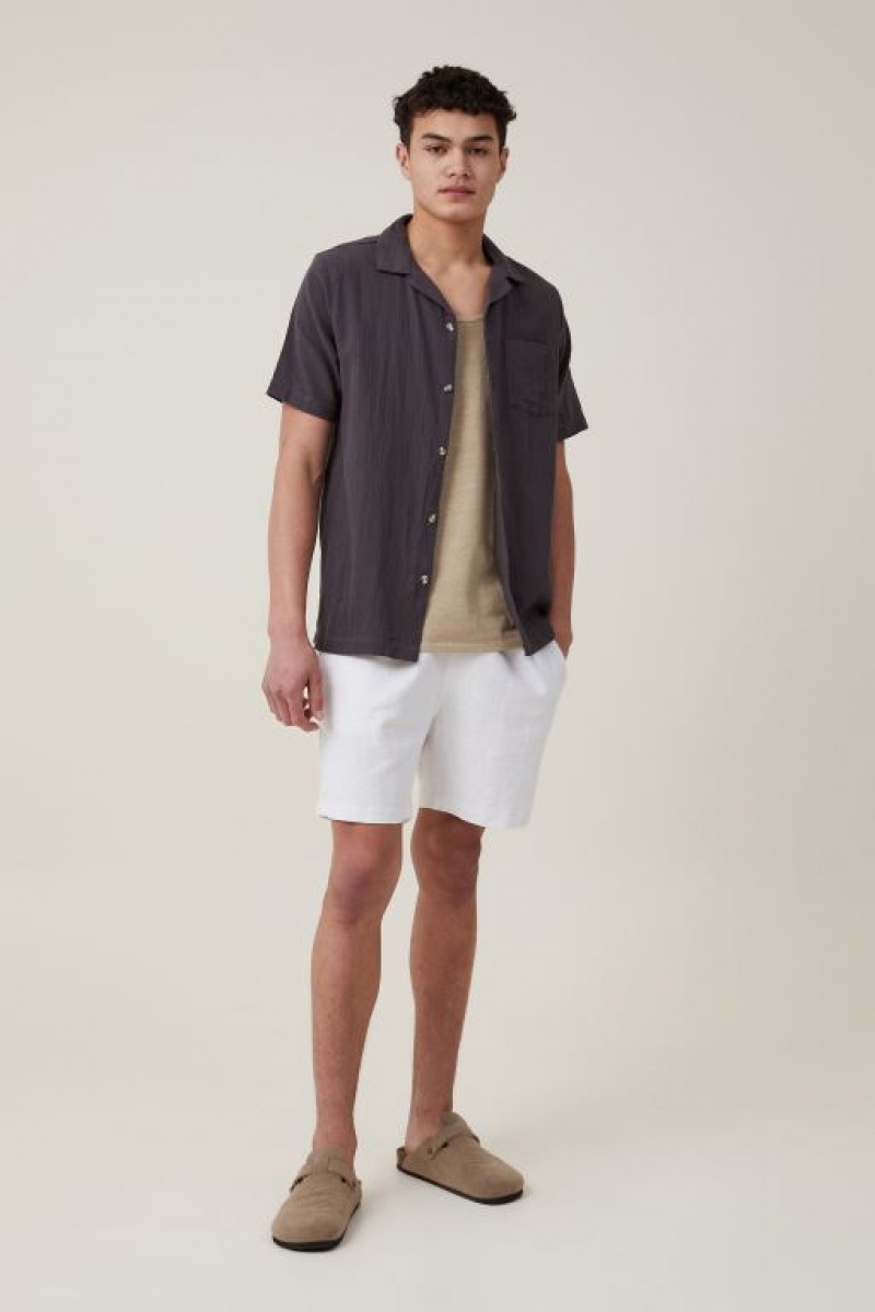Cotton On Riviera Short Sleeve Men's Shirts Faded | x3dbE13YFRx