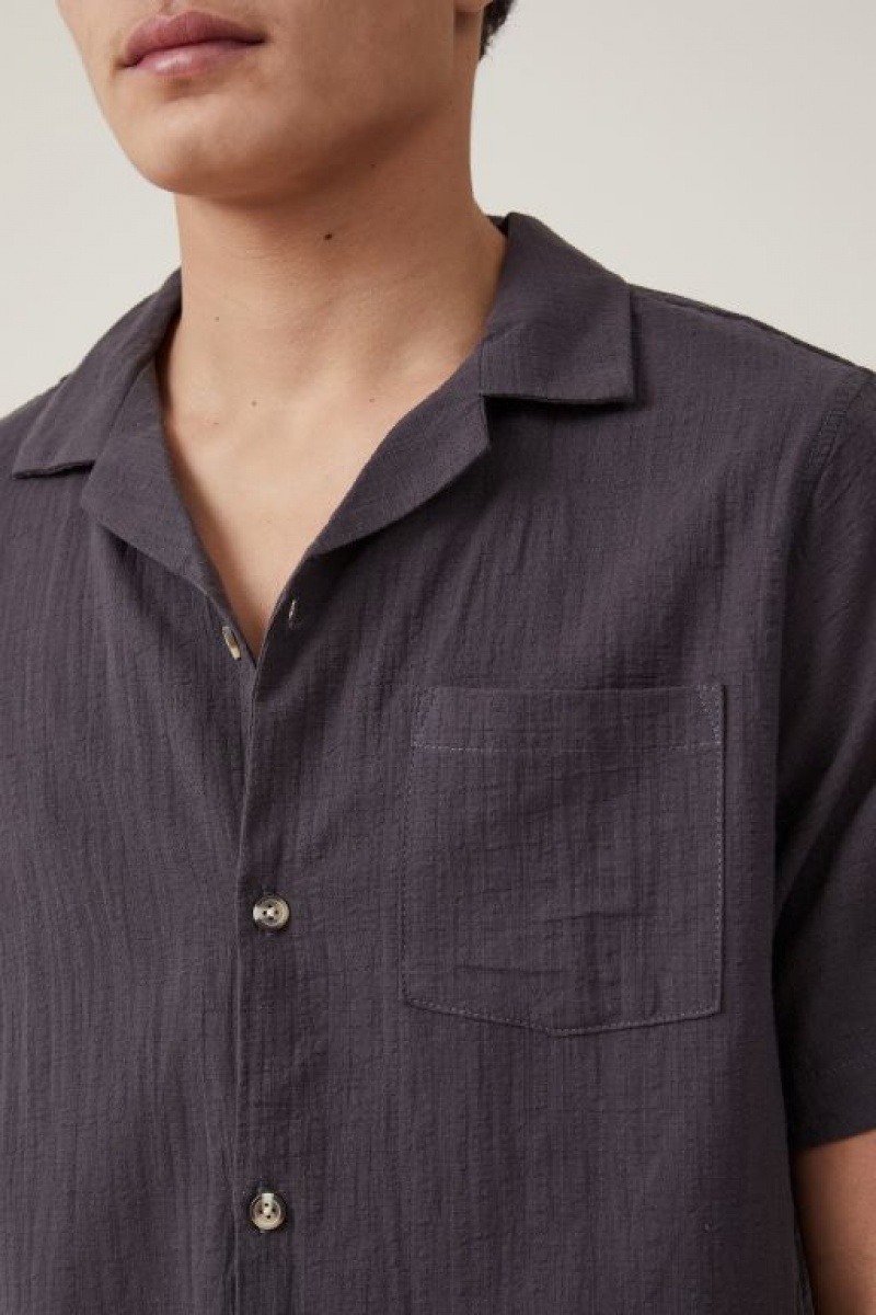 Cotton On Riviera Short Sleeve Men's Shirts Faded | x3dbE13YFRx
