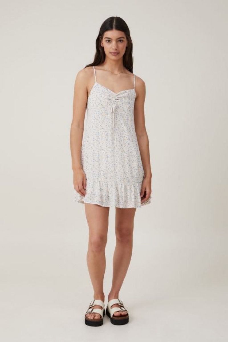 Cotton On Rori Women's Mini Dress Grey Blue | 3F1qaQ1Rq8y