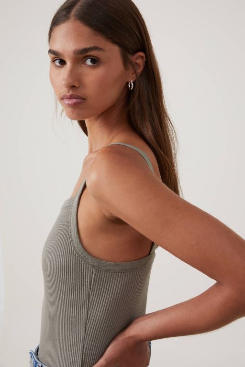 Cotton On Rory Straight Neck Women's Cami Woodland | fZa4Oma7Ekd