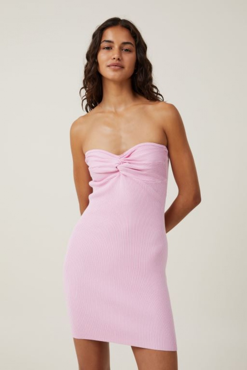 Cotton On Rowan Knit Women\'s Mini Dress Pink | D948s7WCZzd