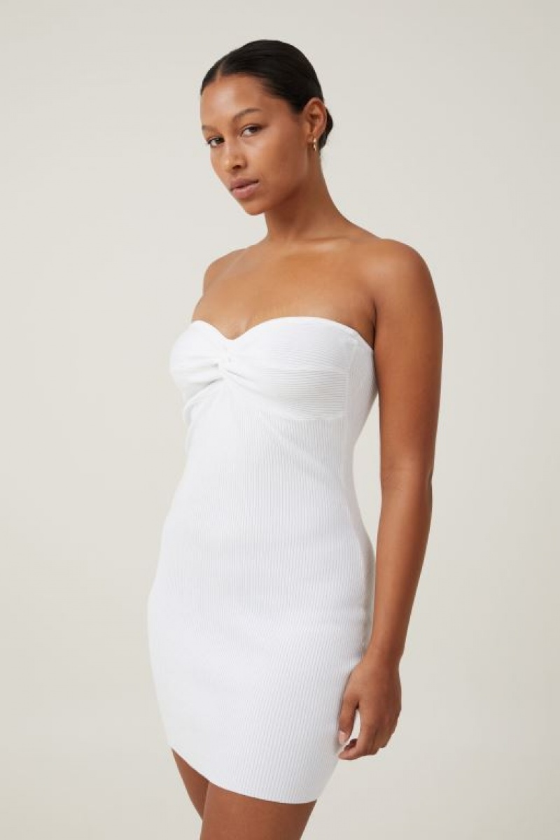 Cotton On Rowan Knit Women\'s Mini Dress White | QFr61p1AL09
