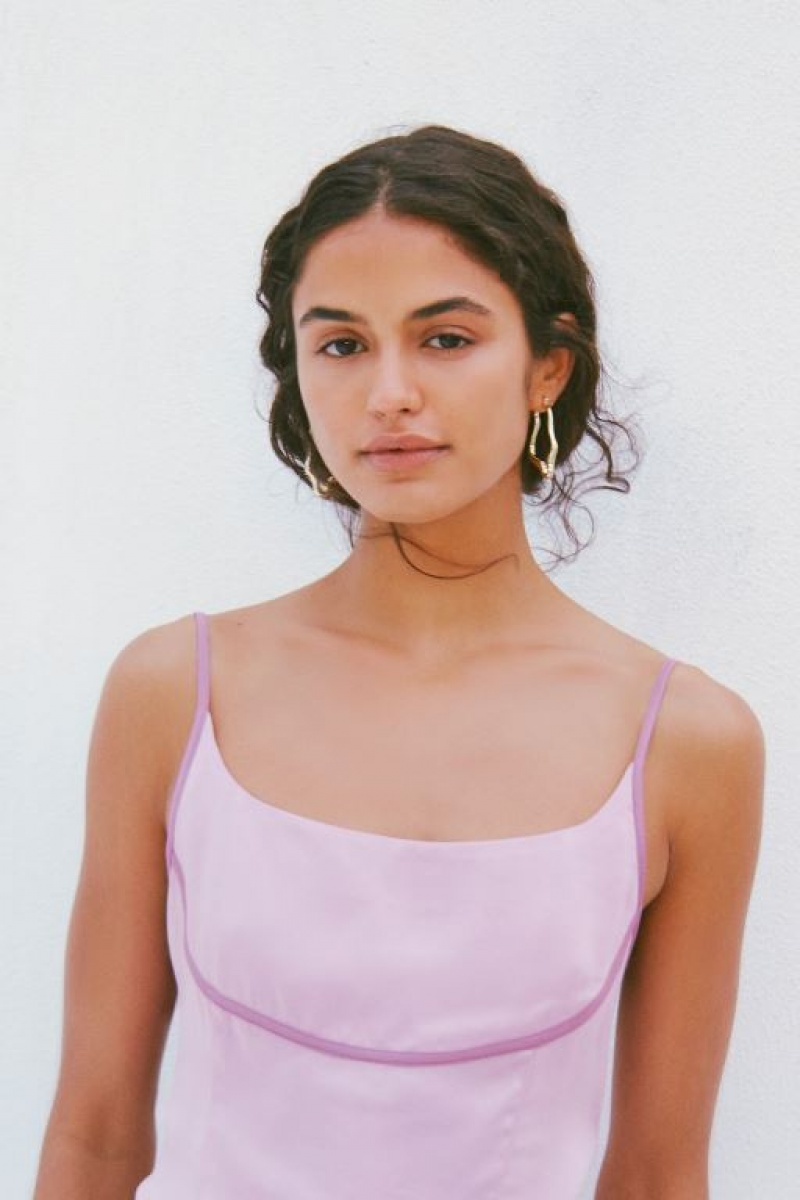 Cotton On Rsvp Satin Women's Cami Lavender Blue | fzJwFe8VmTD