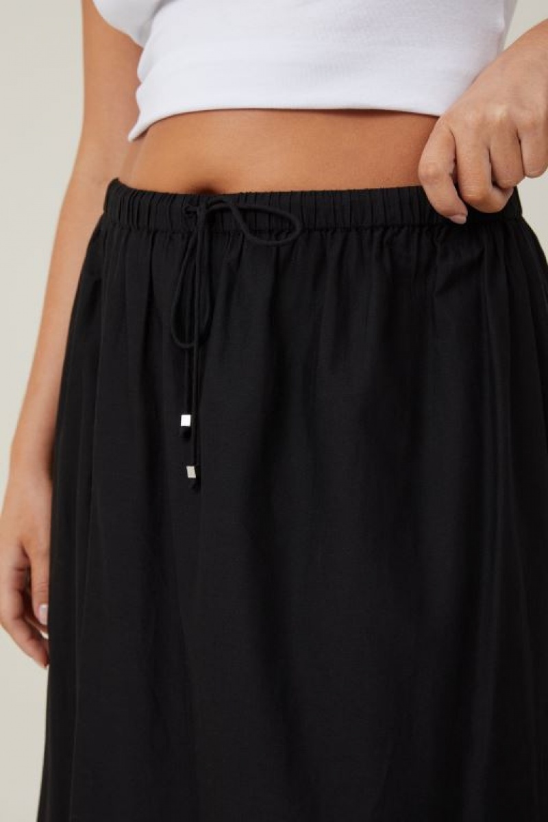 Cotton On Rylee Lace Maxi Women's Skirt Black | UJ4Hp60XCir