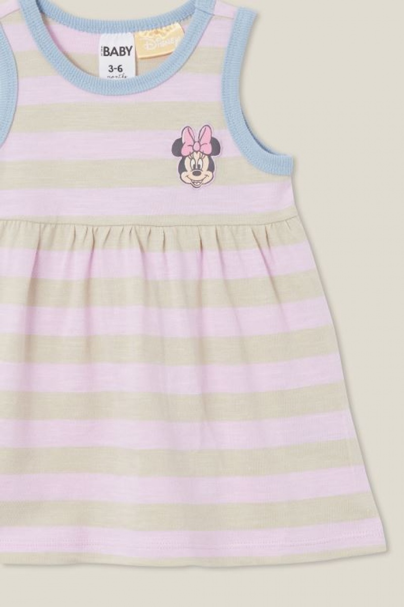 Cotton On Sally Slub Sleeveless Baby Dress Purple | zH0btiNqgdw