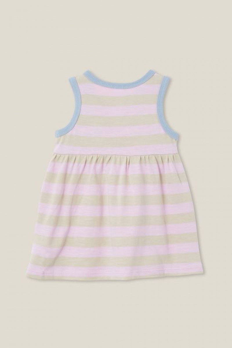Cotton On Sally Slub Sleeveless Baby Dress Purple | zH0btiNqgdw