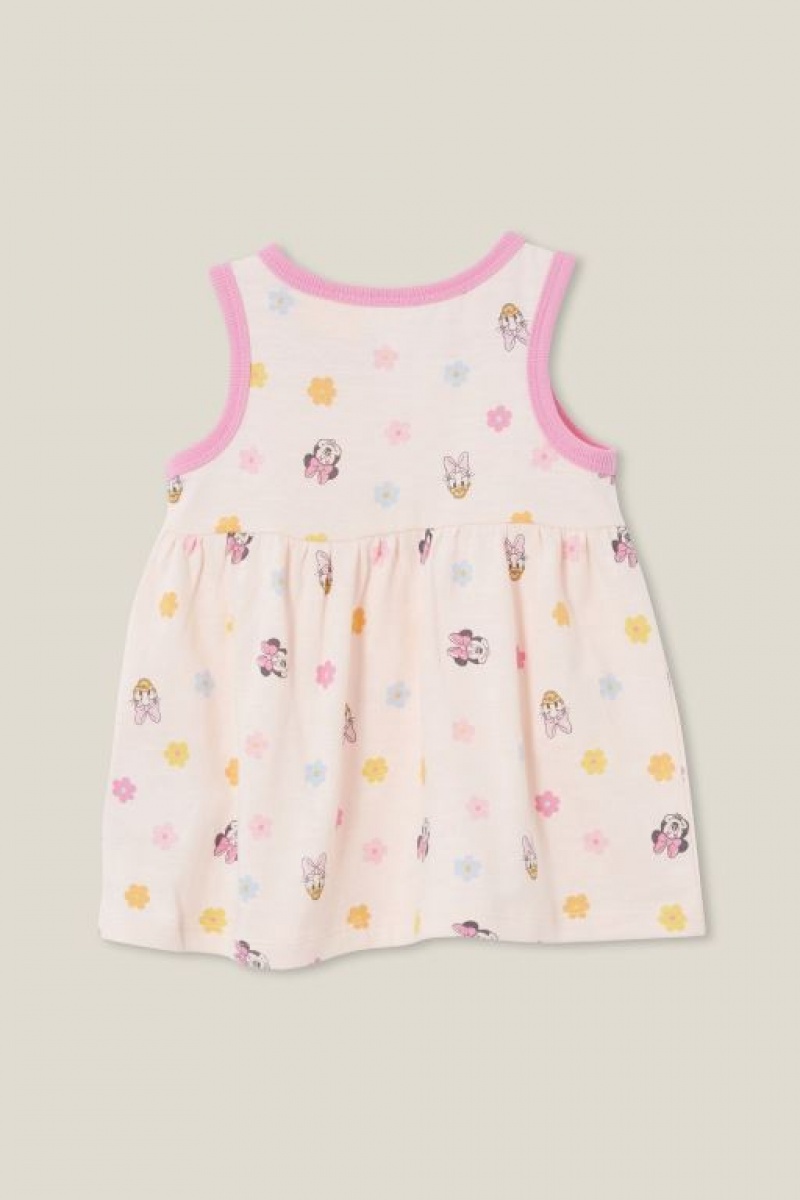 Cotton On Sally Slub Sleeveless Baby Dress Pink | DdqiAPjKGxM