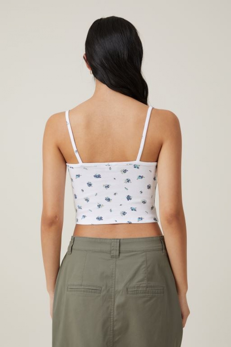 Cotton On Sammie Cross Front Women's Cami White | iL7YihQgX7e