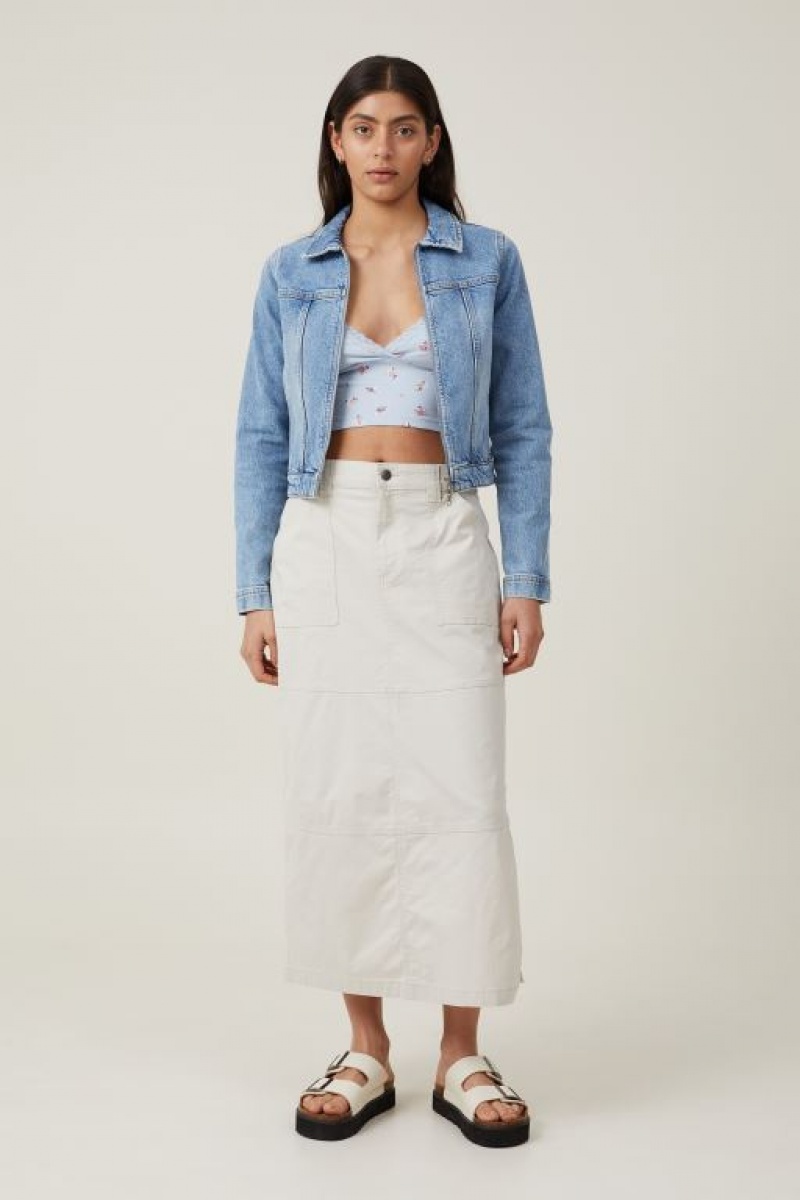 Cotton On Sammie Cross Front Women's Cami Blue | SLQZwN8AA9N
