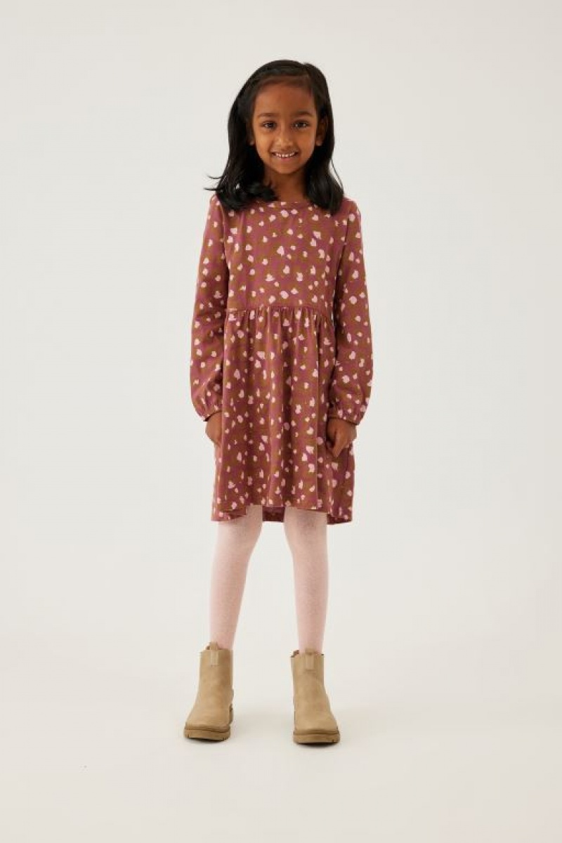 Cotton On Savannah Long Sleeve Girls' Dress Vintage | MW2eSYkMXmY