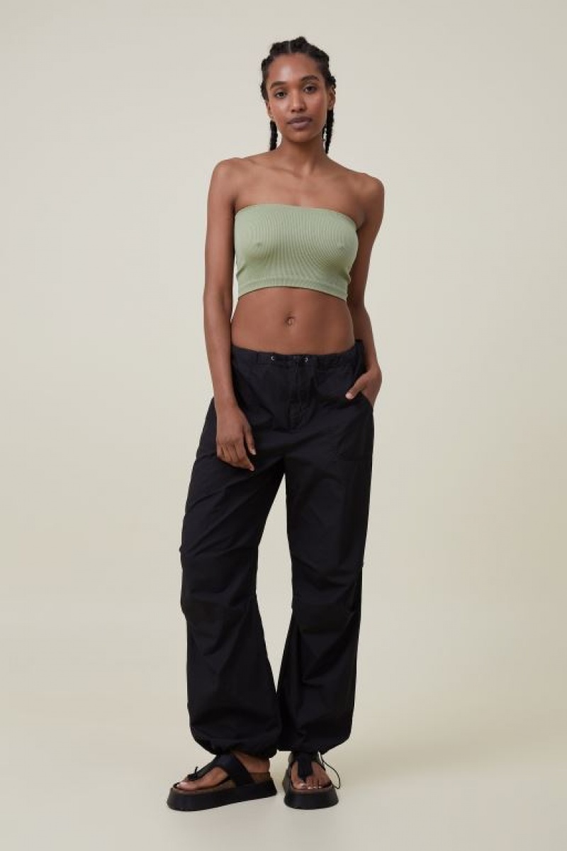 Cotton On Seamless Ellie Tube Women's Tanks Khaki | jmhW5zdLJOI