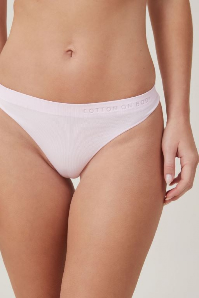 Cotton On Seamless High Cut Brief Women's Thong Rose | mWMCdtnFOki