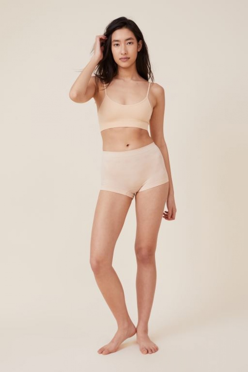 Cotton On Seamless Low Back Women's Bralette Frappe | 7sVCna92sJR