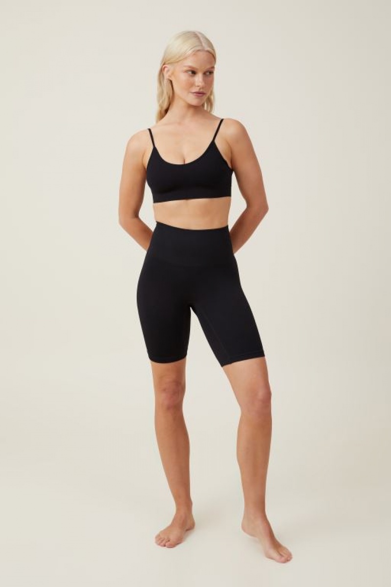 Cotton On Seamless Low Back Women's Bralette Black | su2PJlaAJaj