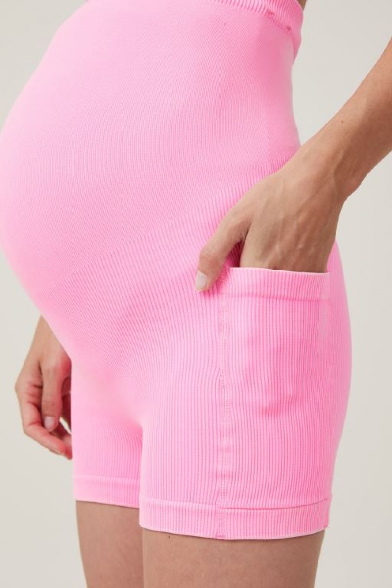Cotton On Seamless Pocket Shortie Short Women's Maternity Wear Washed | 8kRneklNss8