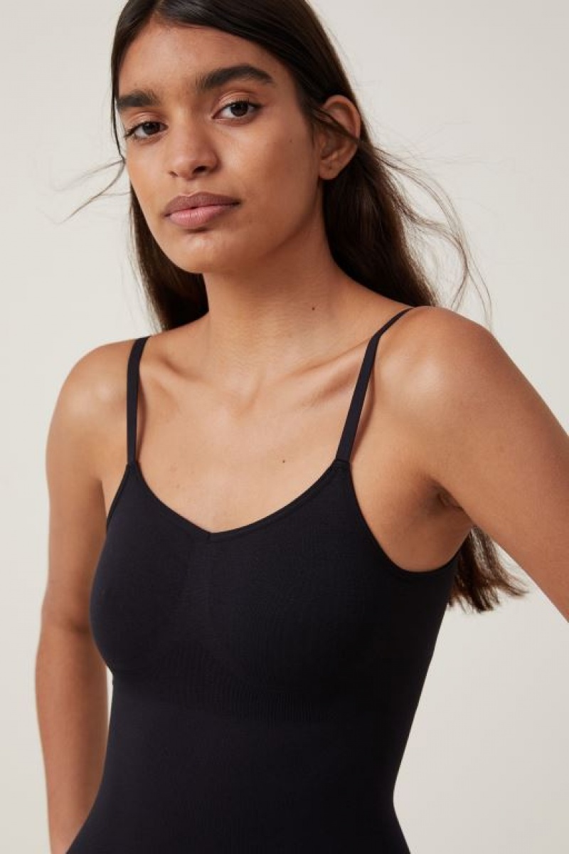 Cotton On Seamless Shapewear Bodysuit Short Women's Bras Black | Wd4KeGoi1yU