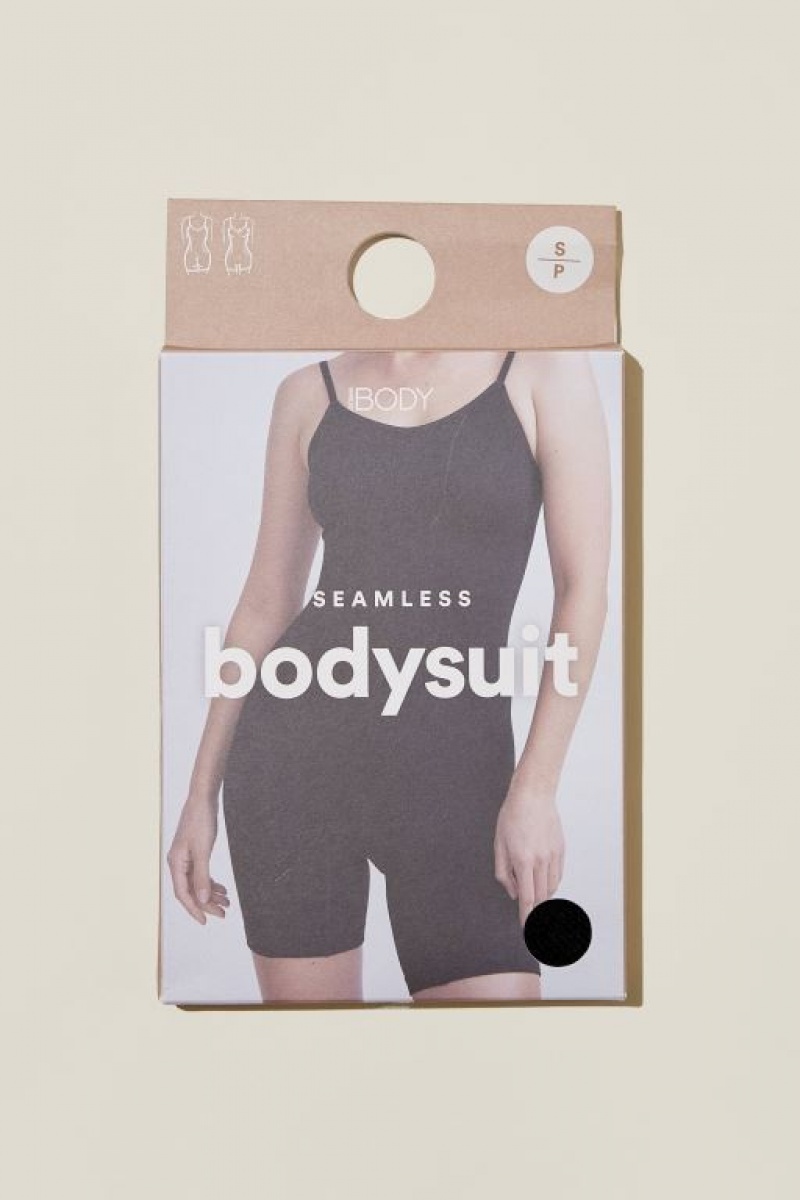 Cotton On Seamless Shapewear Bodysuit Short Women's Bras Black | Wd4KeGoi1yU