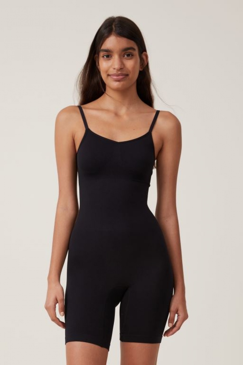 Cotton On Seamless Shapewear Bodysuit Short Women\'s Bras Black | Wd4KeGoi1yU