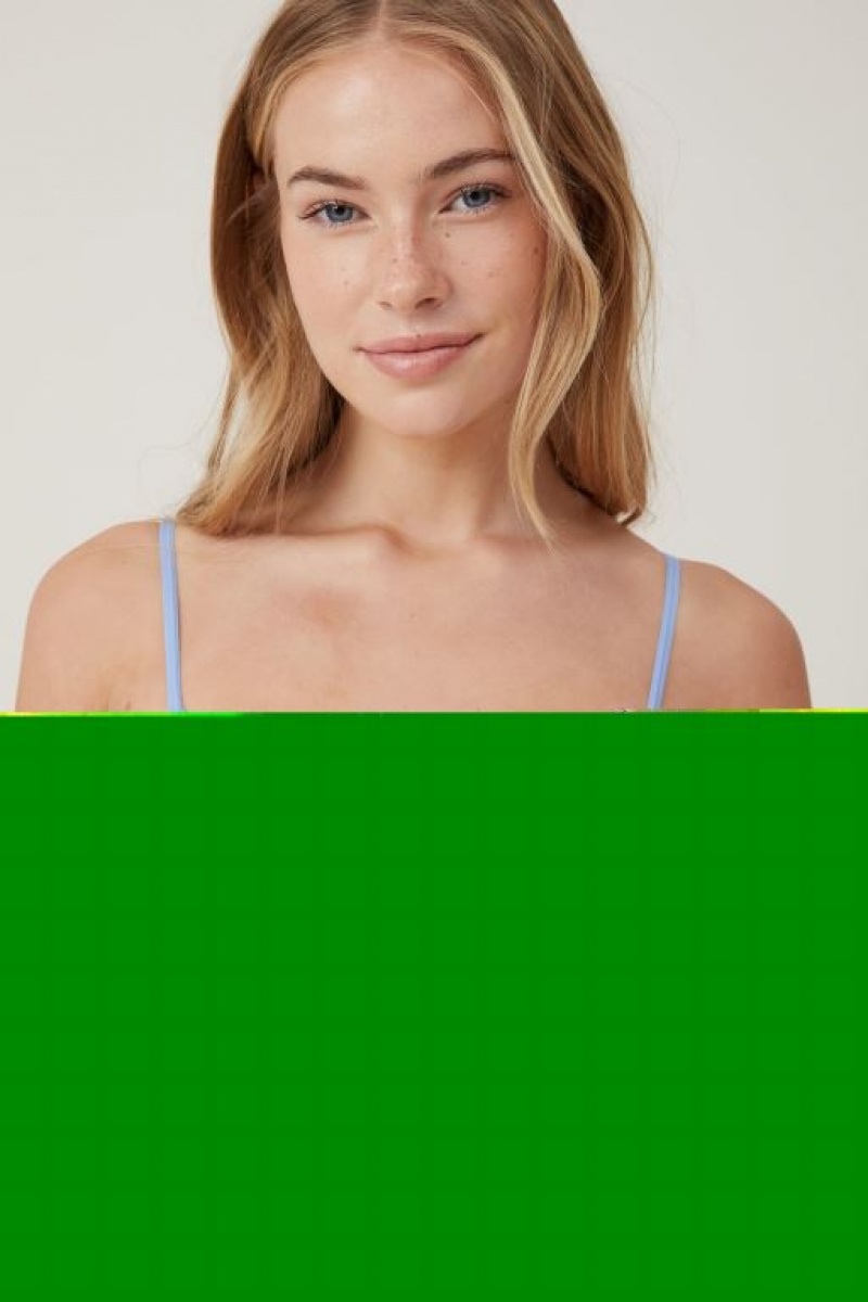 Cotton On Seamless Triangle Padded Bralette Women's Bras Ocean | 6SxjYhG7RqY