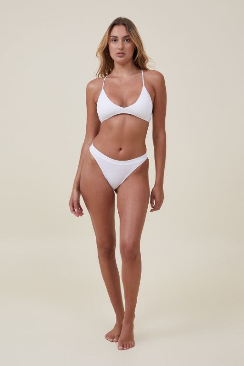 Cotton On Seamless Triangle Padded Bralette Women's Bras White | GcK27glQmt3