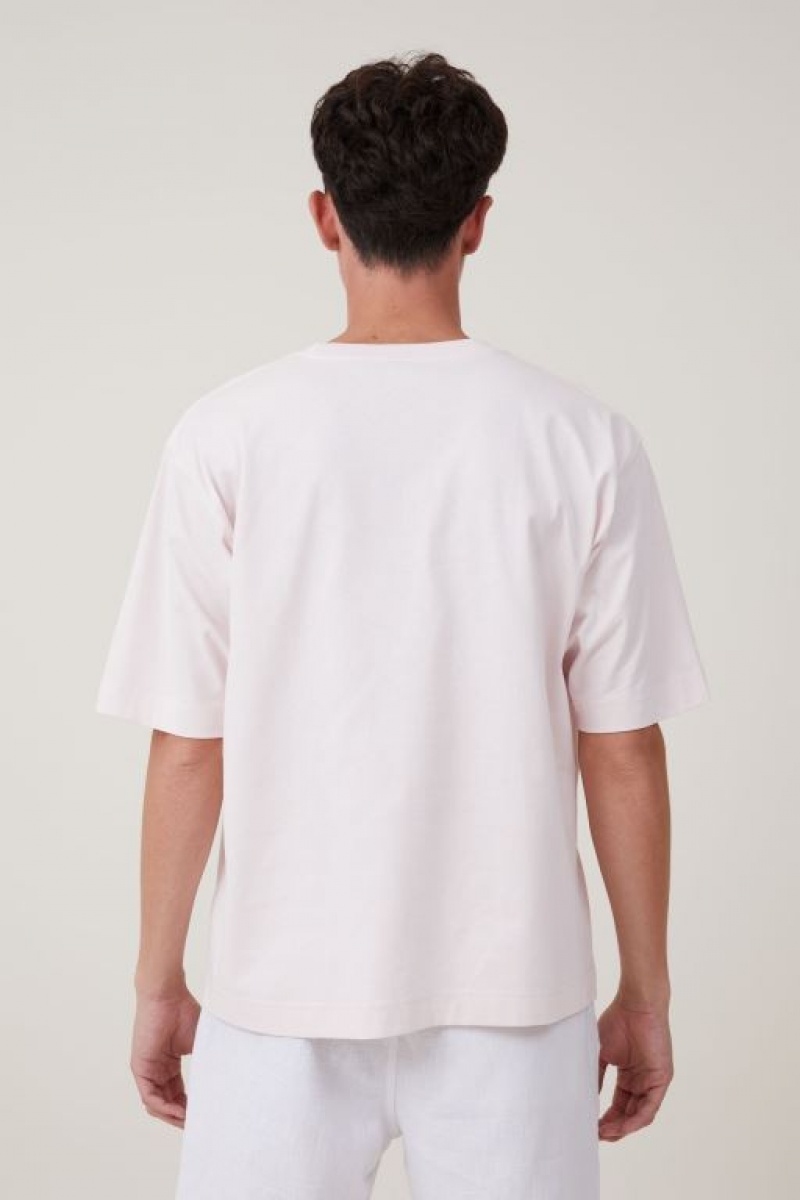 Cotton On Short Fit Men's Graphic T-Shirts Frosting | 1igcCswe6vv